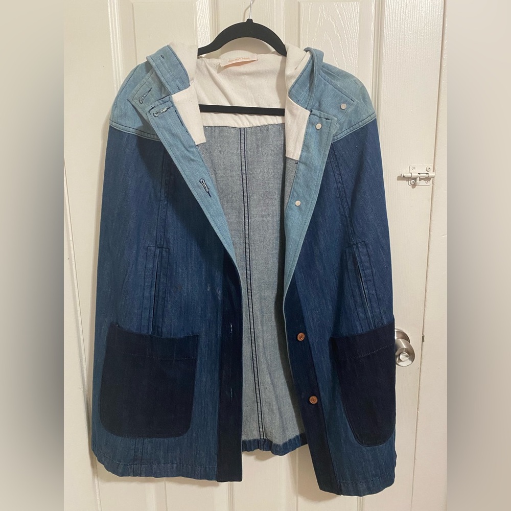 See By Chloe Denim Patchwork Parka - image 4